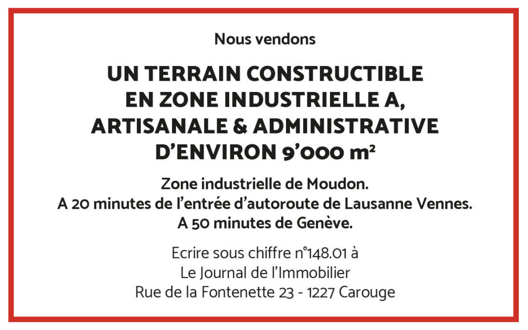MOUDON – Vaud – sur demande