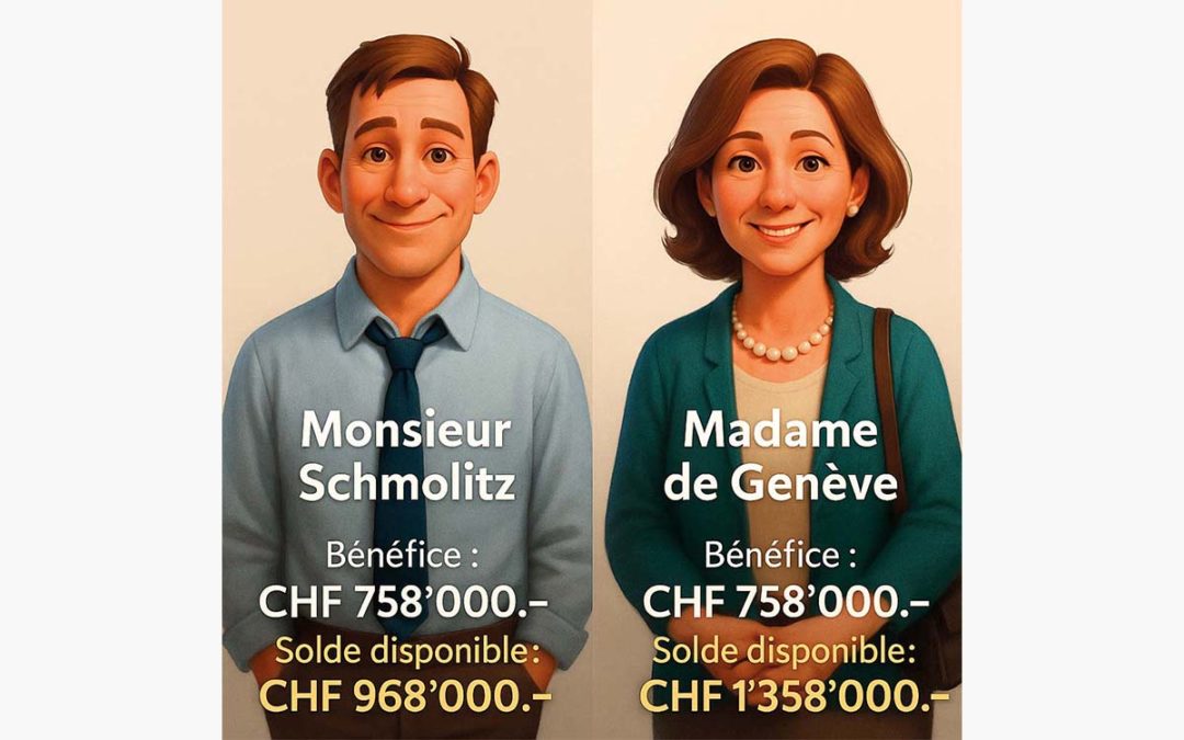 La différence entre le solde disponible et le bénéfice imposable